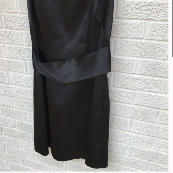 ABS Allen Schwartz Black Bow Back Dress - Picture 3 of 5